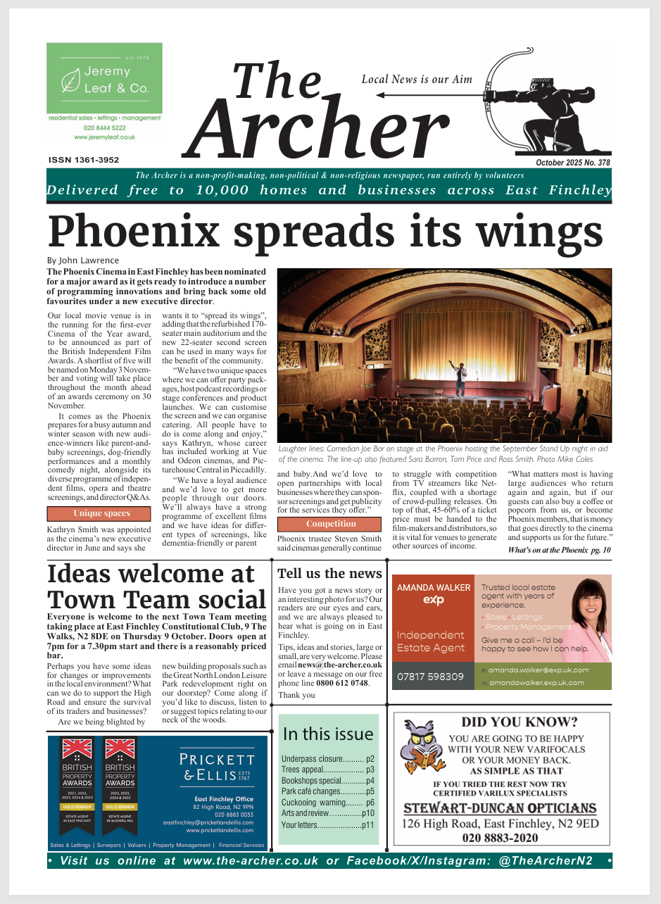 image of The Archer front page