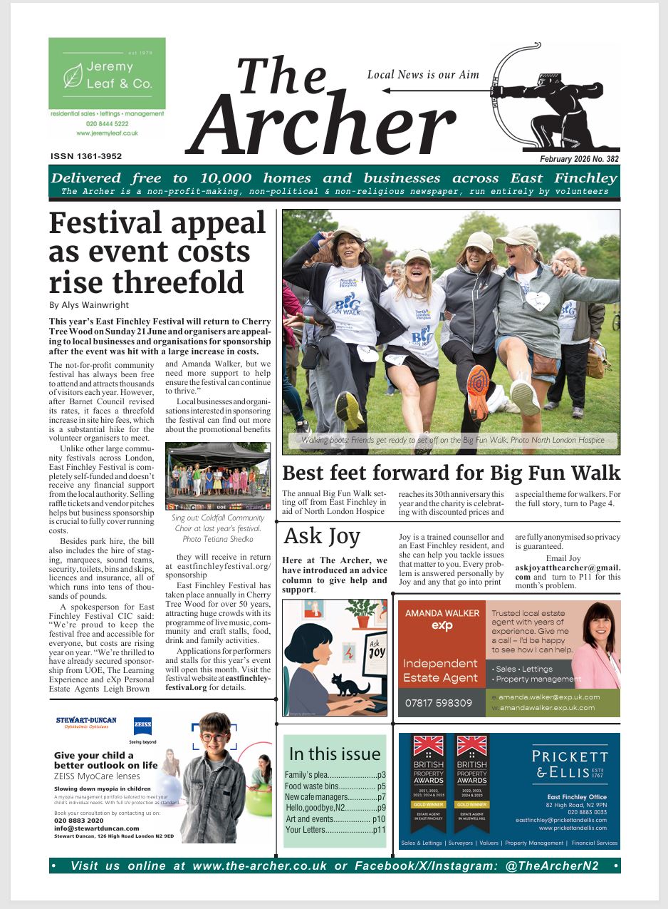 image of The Archer front page