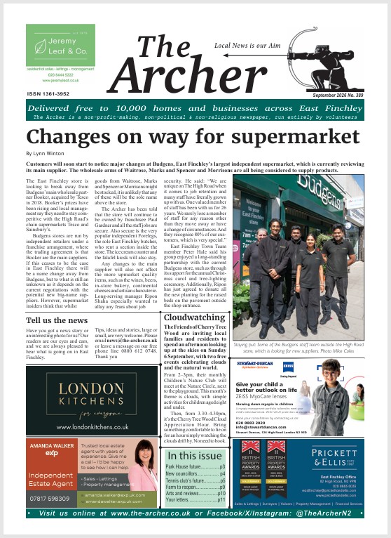 image of The Archer front page